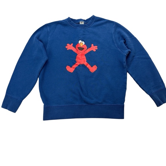 KAWS x Uniqlo Kids Sesame Street Blue Pullover - Picture 1 of 4